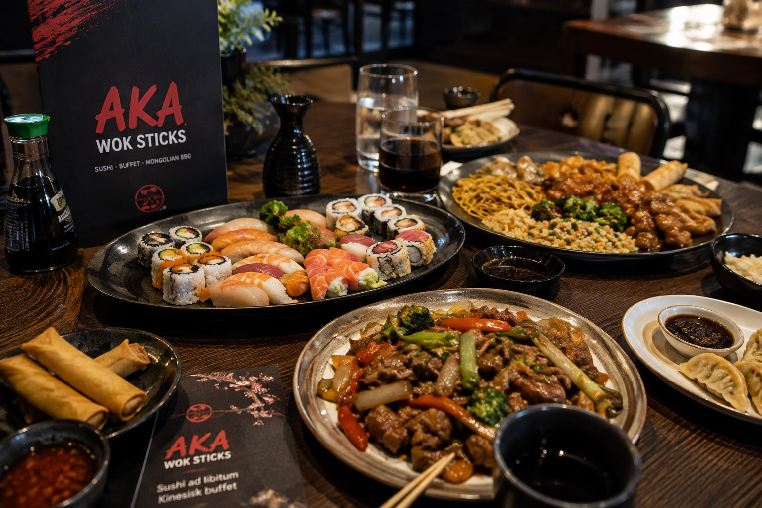 Sushi ad libitum eller kinesisk buffet i Ringsted?